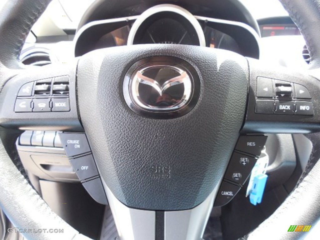 2010 CX-7 s Touring AWD - Liquid Silver Metallic / Black photo #23