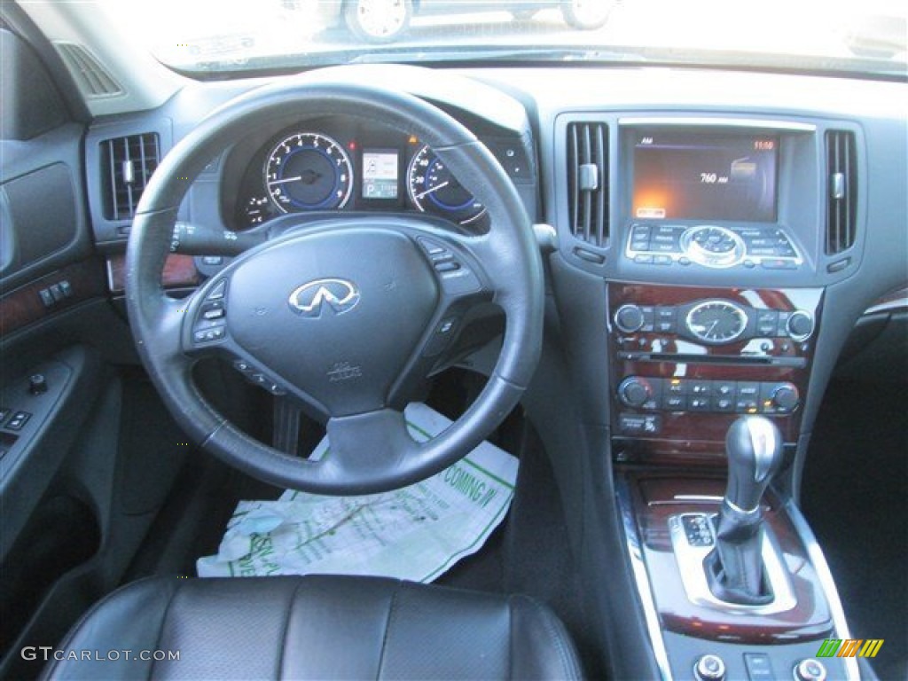 2012 G 37 x AWD Sedan - Malbec Black / Graphite photo #12