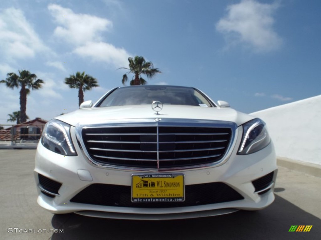 2015 S 550 Sedan - Diamond White Metallic / Silk Beige/Espresso Brown photo #2