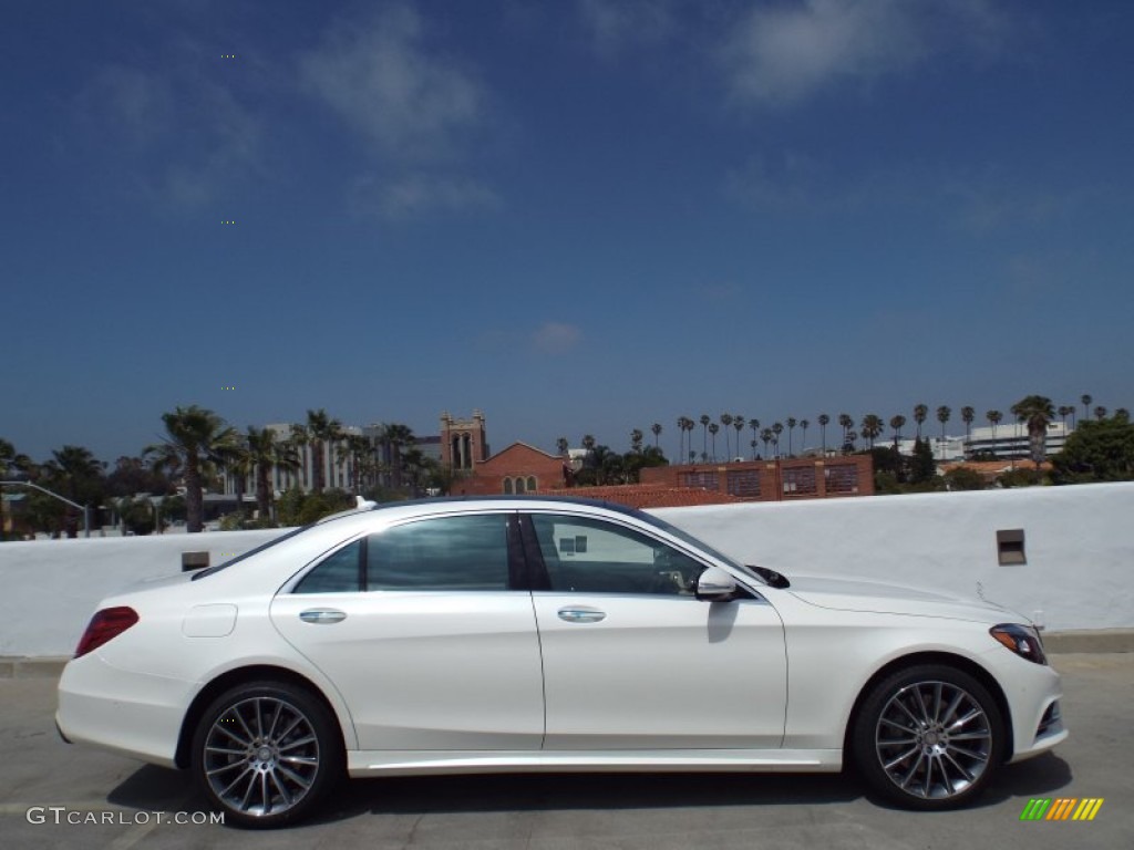 2015 S 550 Sedan - Diamond White Metallic / Silk Beige/Espresso Brown photo #3