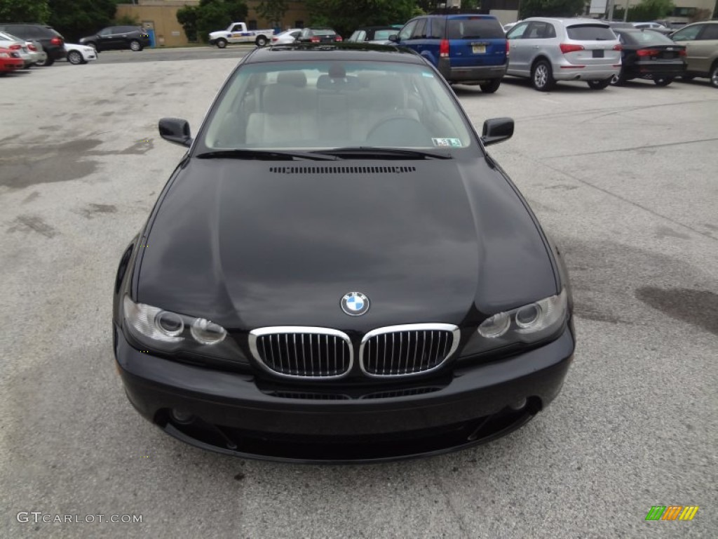 2006 3 Series 330i Coupe - Jet Black / Sand photo #12