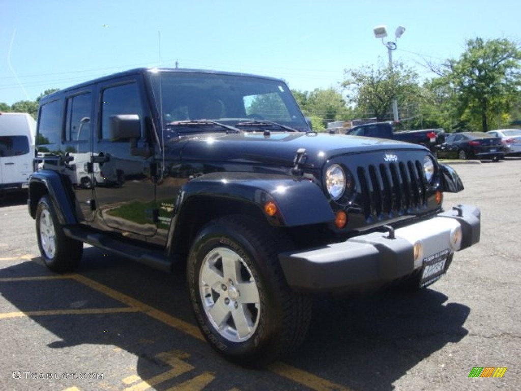 2012 Wrangler Unlimited Sahara Arctic Edition 4x4 - Cosmos Blue / Black/Dark Saddle photo #3