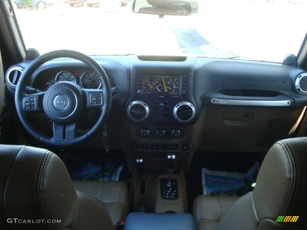 2012 Wrangler Unlimited Sahara Arctic Edition 4x4 - Cosmos Blue / Black/Dark Saddle photo #10