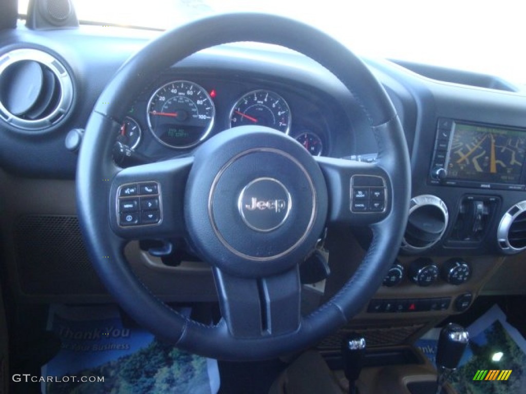2012 Wrangler Unlimited Sahara Arctic Edition 4x4 - Cosmos Blue / Black/Dark Saddle photo #18