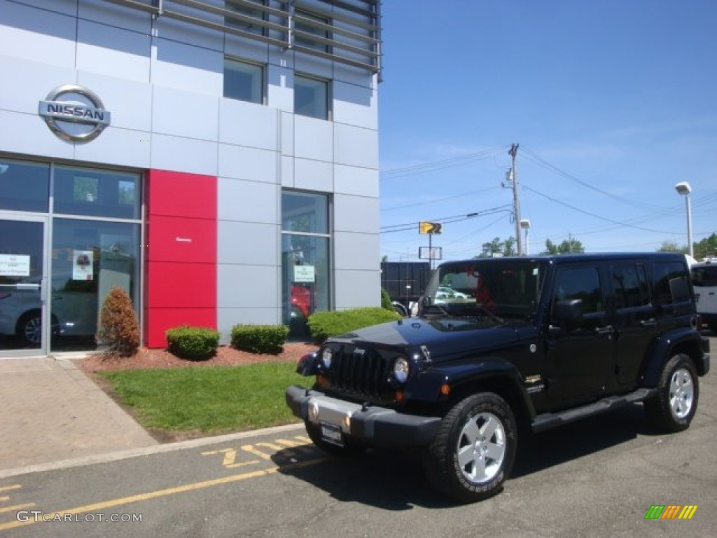 2012 Wrangler Unlimited Sahara Arctic Edition 4x4 - Cosmos Blue / Black/Dark Saddle photo #24
