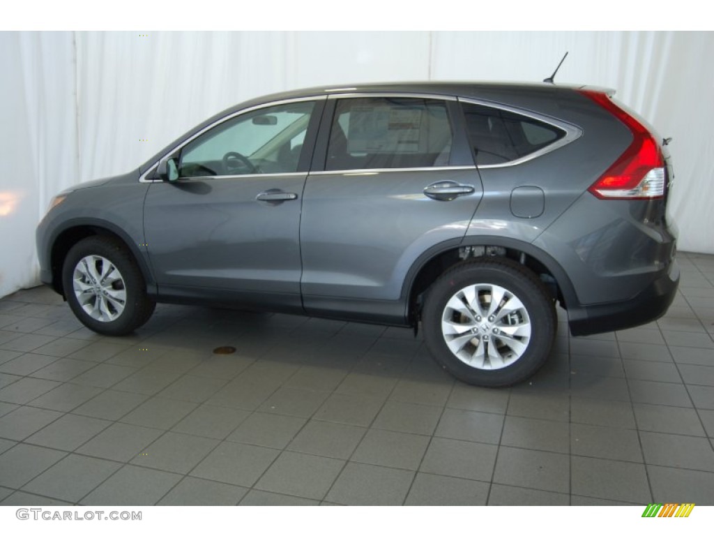 2014 CR-V EX AWD - Polished Metal Metallic / Gray photo #8