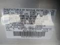 K36: Magnetic Gray 2014 Nissan Versa 1.6 SV Sedan Color Code