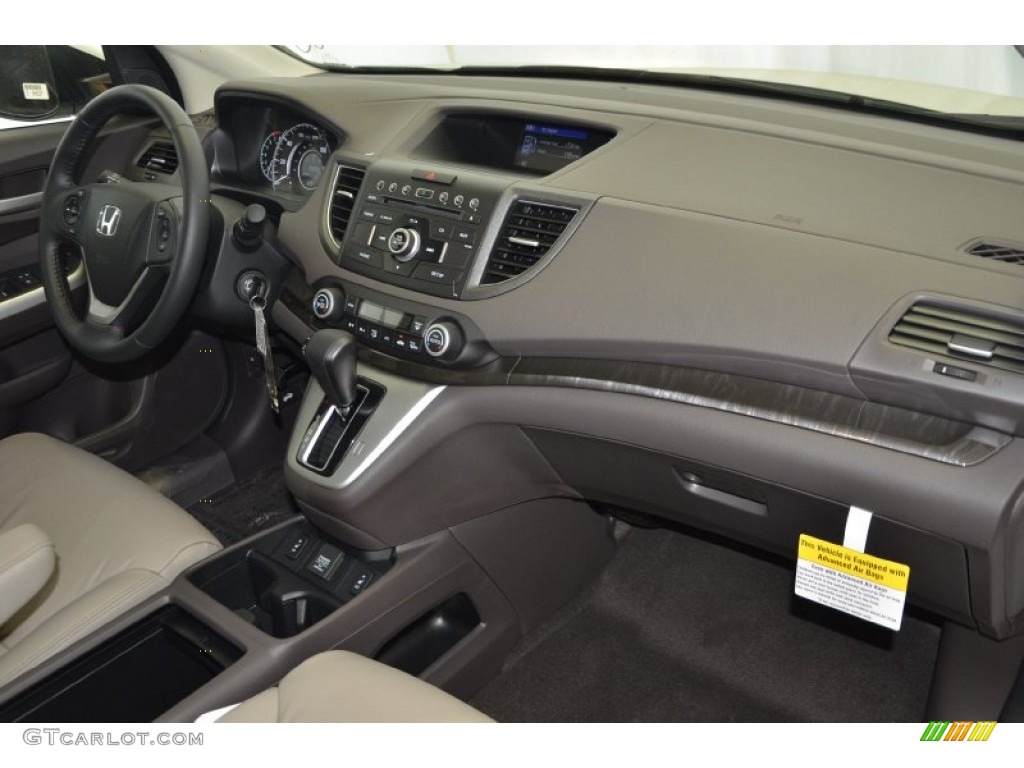 2014 CR-V EX-L - White Diamond Pearl / Beige photo #33