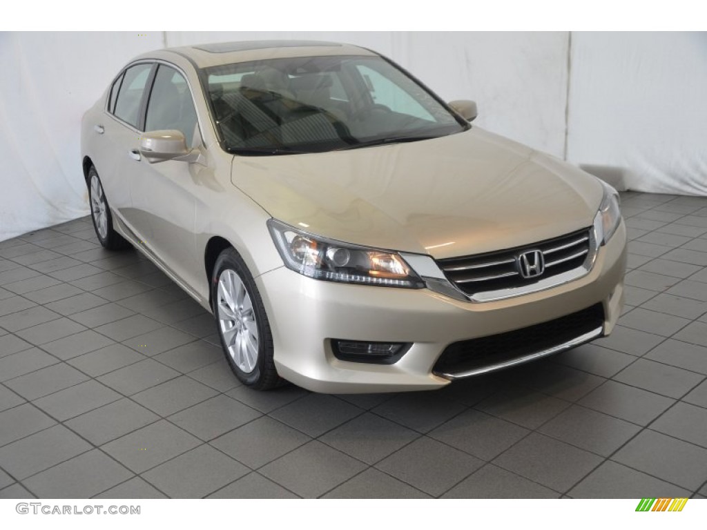 2014 Accord EX-L Sedan - Champagne Frost Pearl / Ivory photo #1