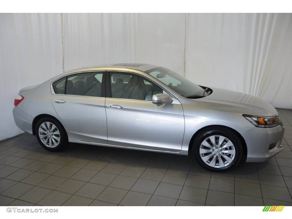 2014 Accord EX-L Sedan - Alabaster Silver Metallic / Gray photo #5