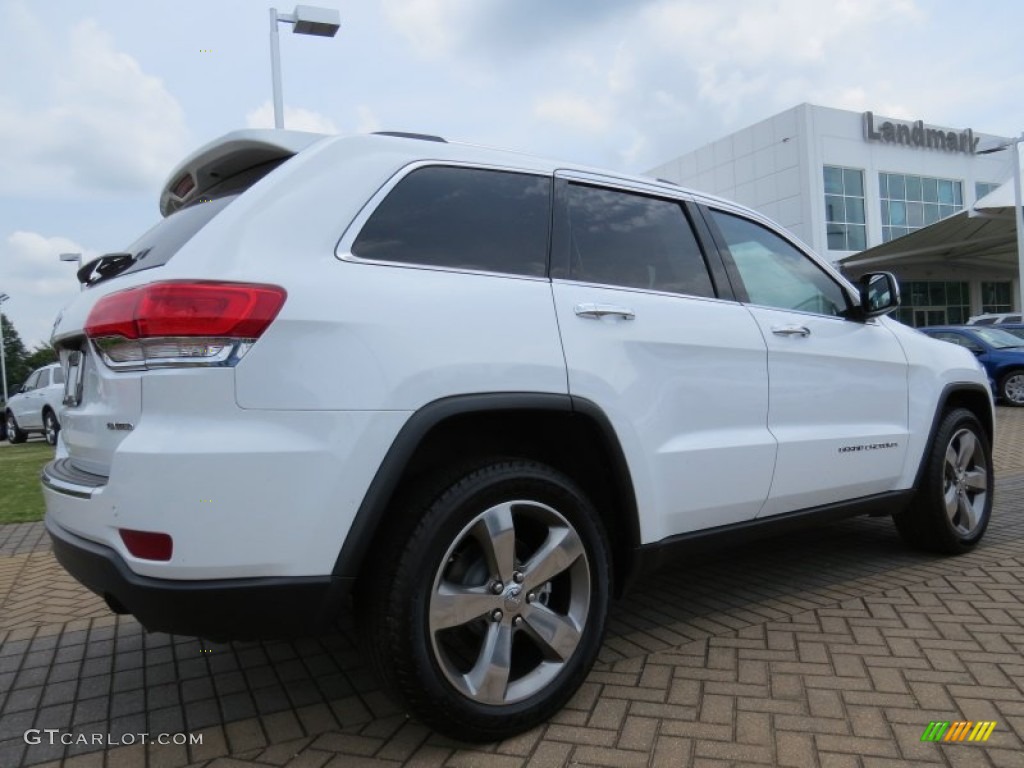 2014 Grand Cherokee Limited - Bright White / Morocco Black photo #3