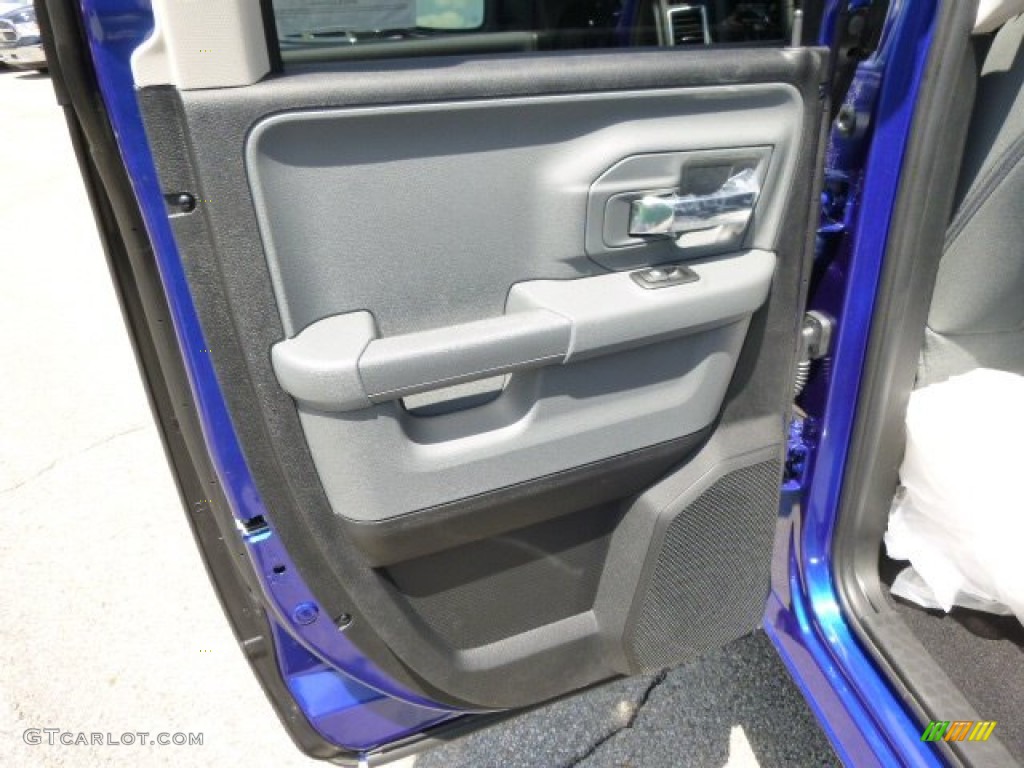 2014 1500 Big Horn Quad Cab 4x4 - Blue Streak Pearl Coat / Black/Diesel Gray photo #13