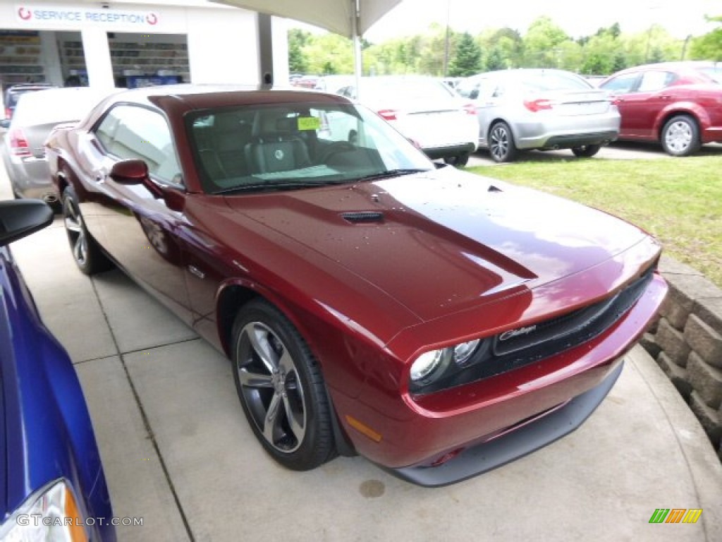 2014 Challenger R/T 100th Anniversary Edition - High Octane Red Pearl / Anniversary Dark Slate Gray/Foundry Black photo #4