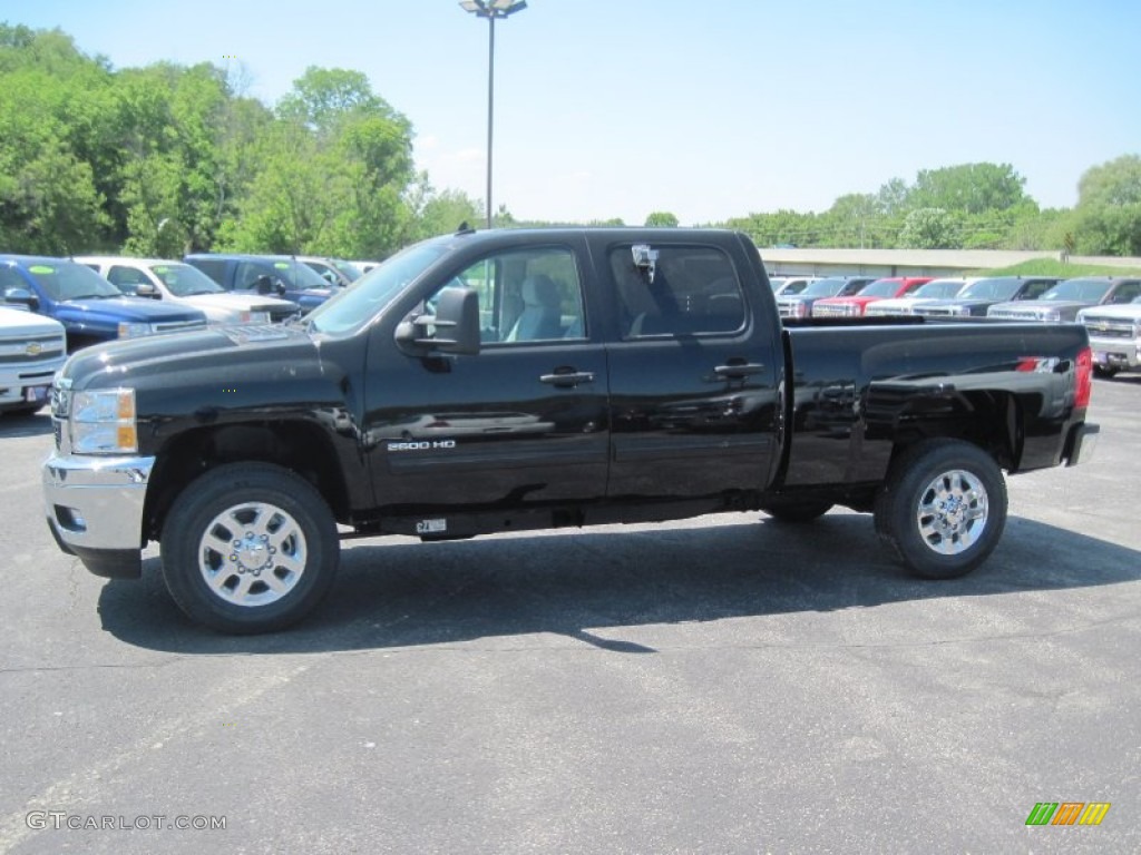 2014 Silverado 2500HD LT Crew Cab 4x4 - Black / Light Titanium/Dark Titanium photo #1