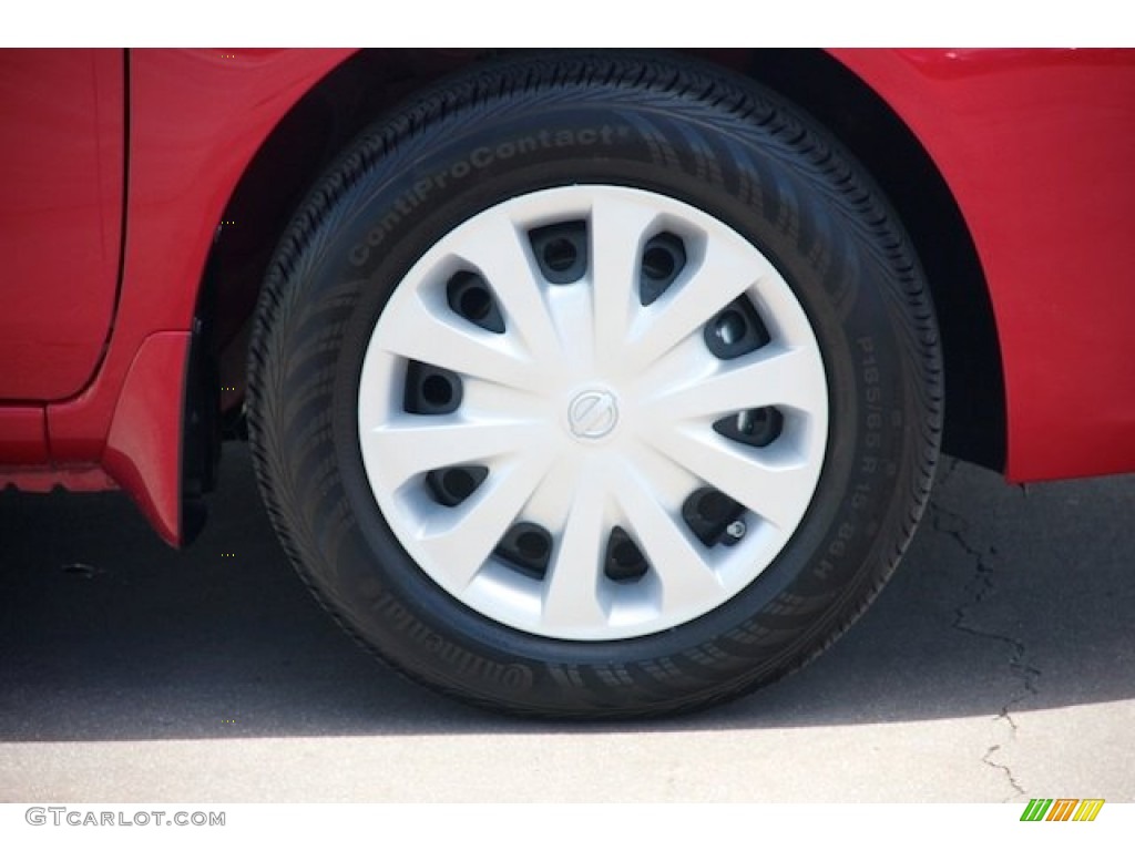 2014 Versa 1.6 S Plus Sedan - Red Brick / Charcoal photo #31