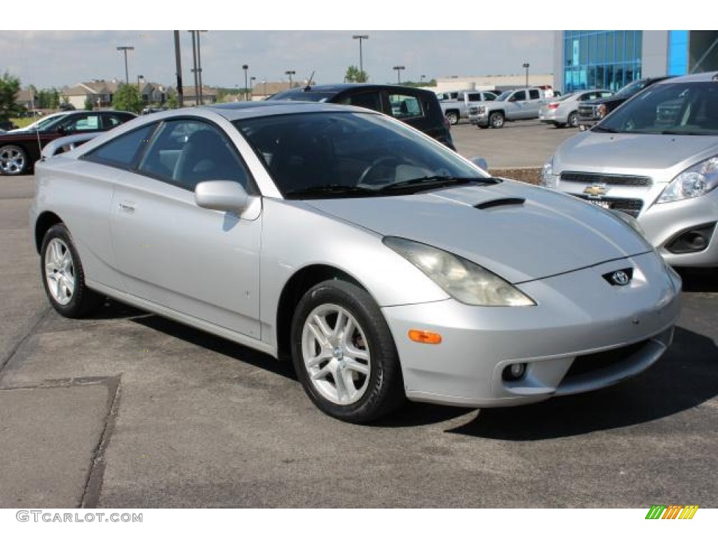 2000 Celica GT - Liquid Silver Metallic / Black/Silver photo #2