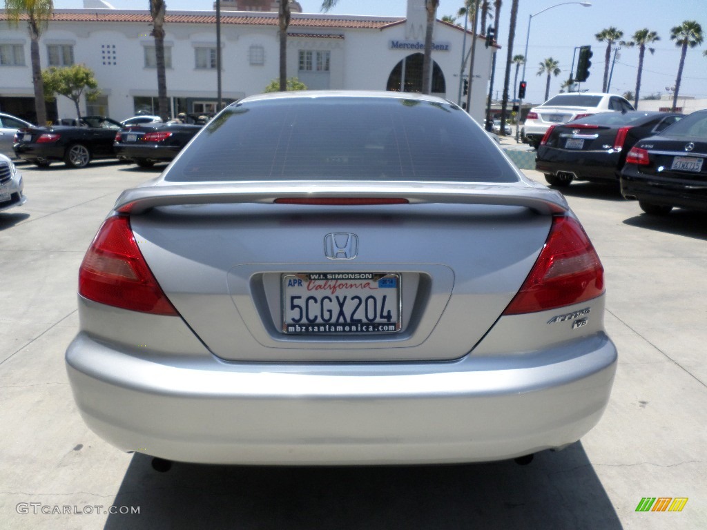 2003 Accord EX V6 Coupe - Satin Silver Metallic / Black photo #3