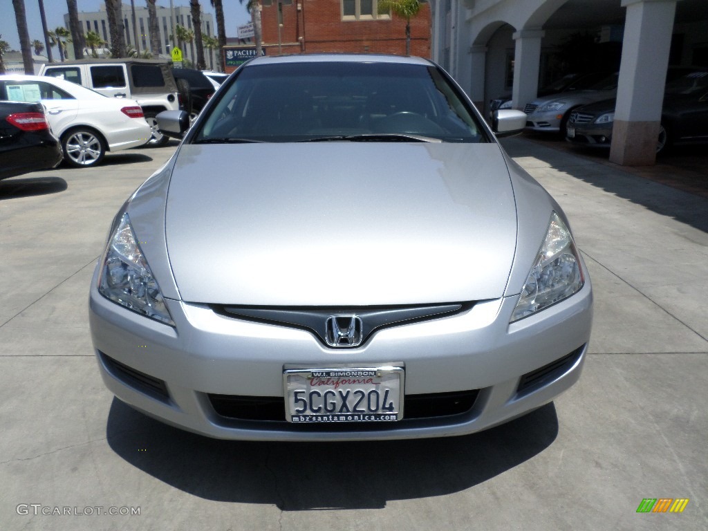 2003 Accord EX V6 Coupe - Satin Silver Metallic / Black photo #6