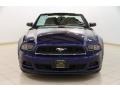 2014 Deep Impact Blue Ford Mustang V6 Convertible  photo #3