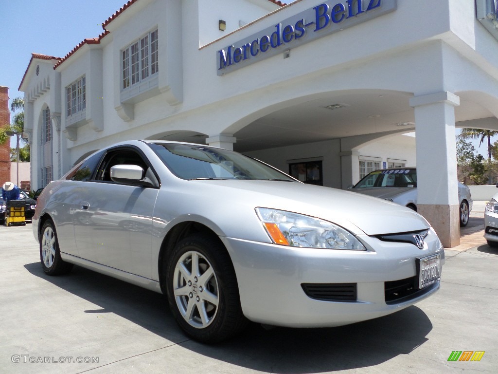 2003 Accord EX V6 Coupe - Satin Silver Metallic / Black photo #25