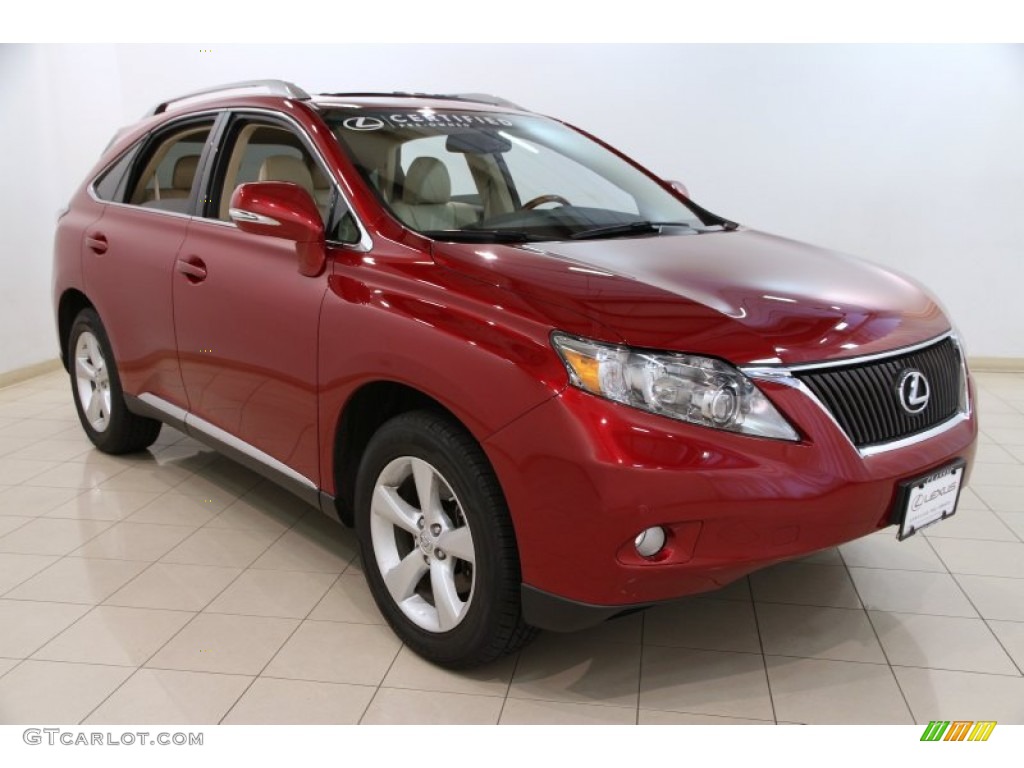 2011 RX 350 AWD - Matador Red Mica / Parchment photo #1