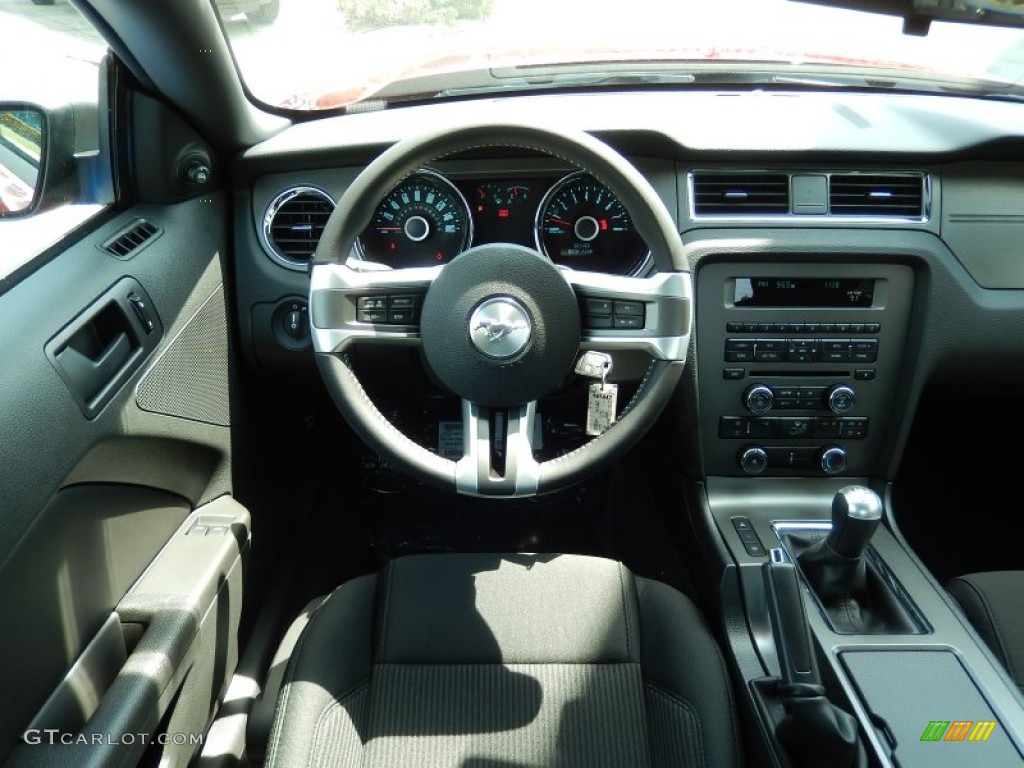 2014 Mustang V6 Coupe - Ruby Red / Charcoal Black photo #7