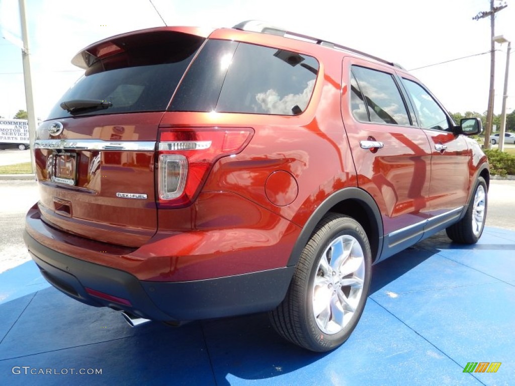 2014 Explorer Limited - Sunset / Medium Light Stone photo #3