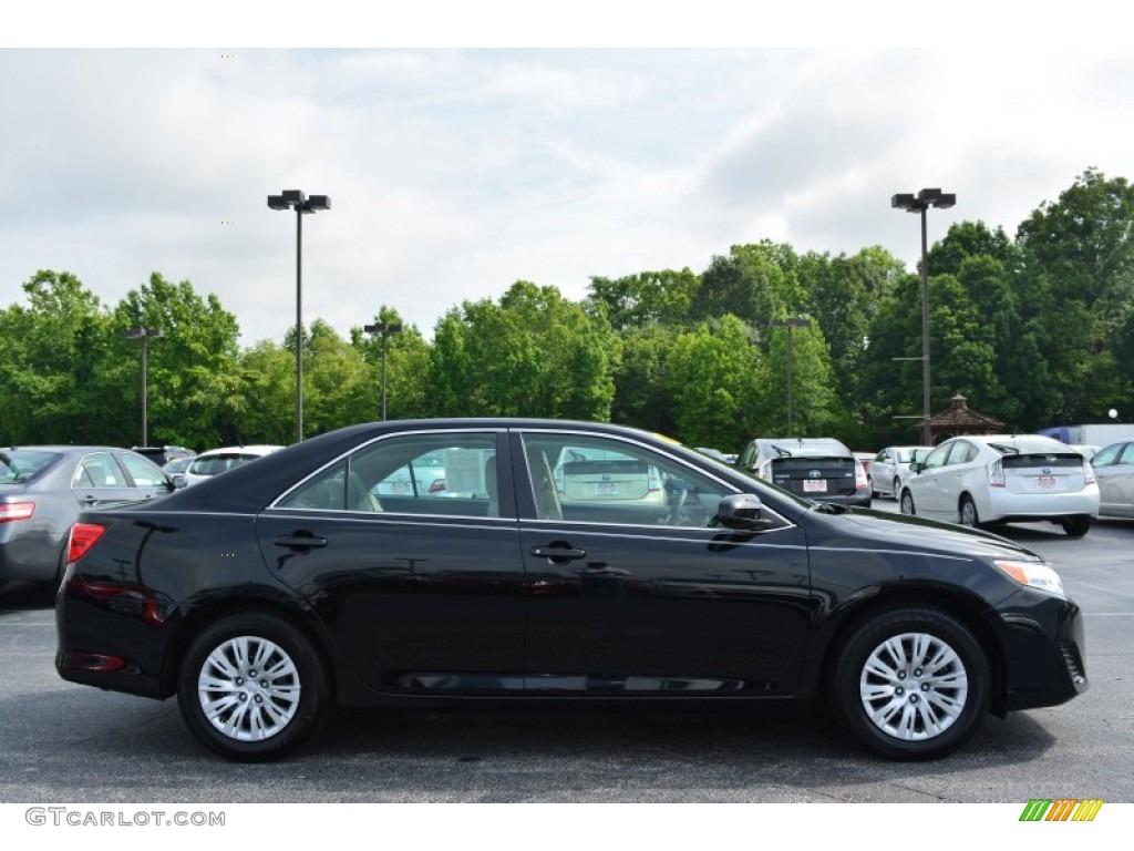 2014 Camry L - Attitude Black Metallic / Ivory photo #2