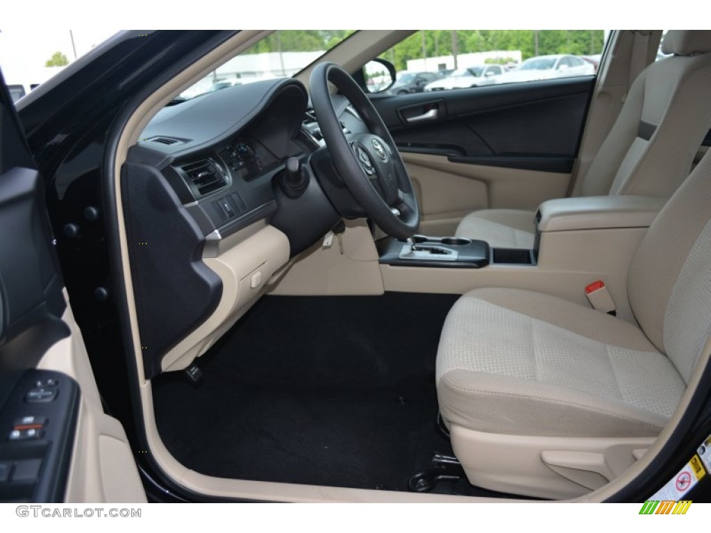 2014 Camry L - Attitude Black Metallic / Ivory photo #9