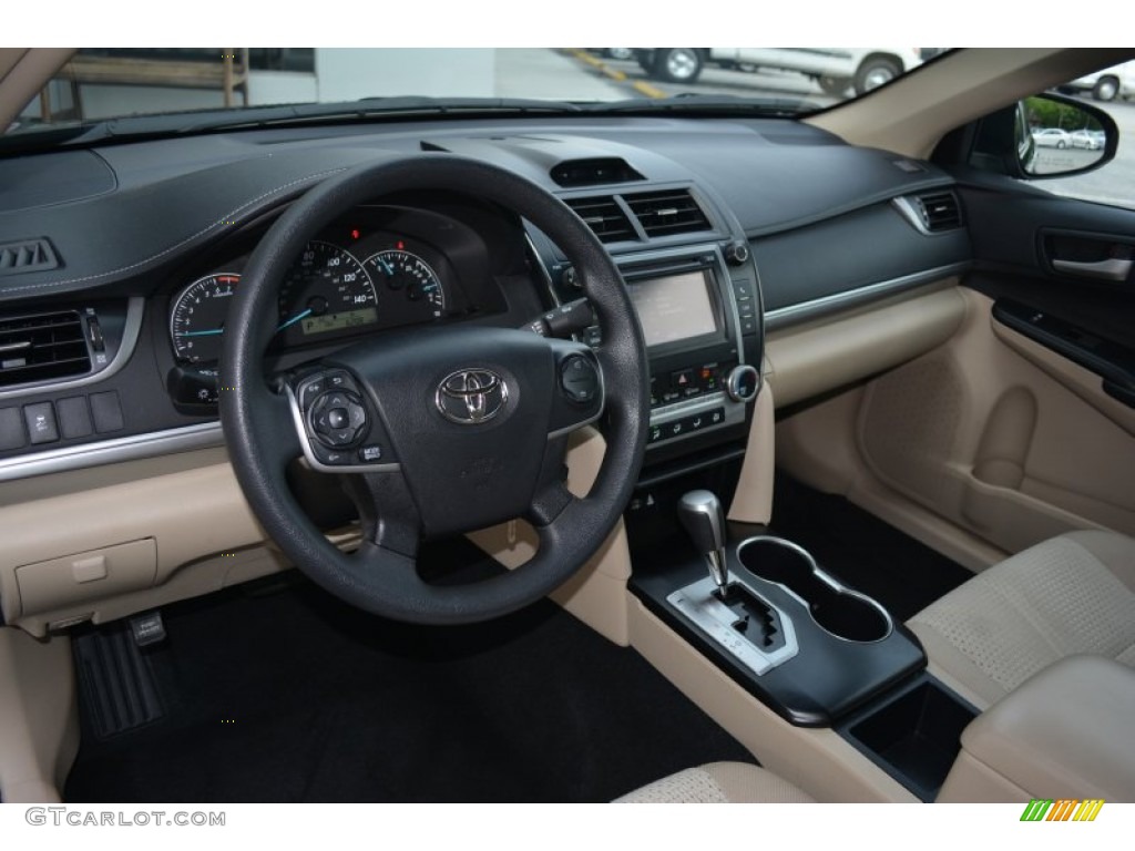 2014 Camry L - Attitude Black Metallic / Ivory photo #10