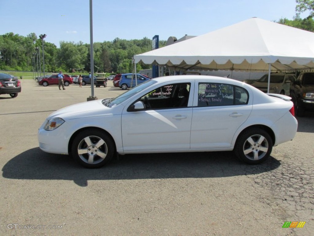 2010 Cobalt LT Sedan - Summit White / Ebony photo #2