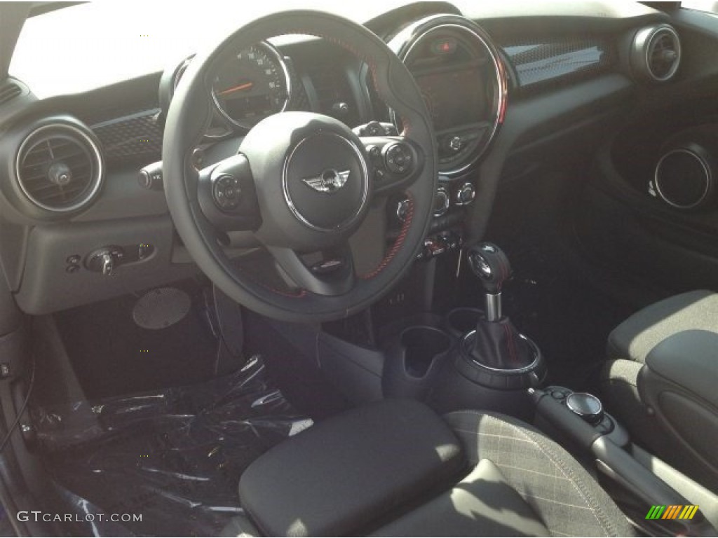 Diamond Checked Carbon Black Interior 2014 Mini Cooper S Hardtop Photo #93995560