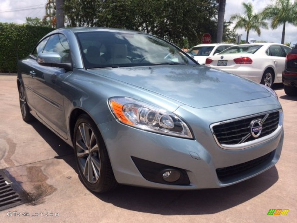 2011 C70 T5 - Celestial Blue Metallic / Soverign Hide Calcite Leather/Umbra Brown photo #7