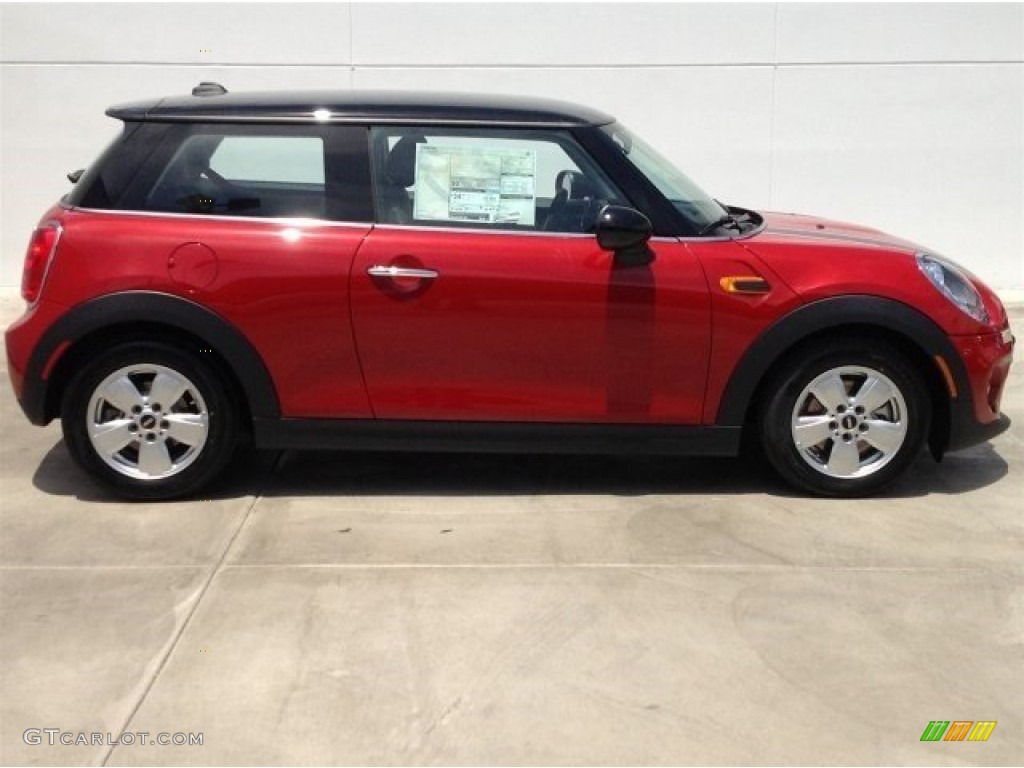 Blazing Red Metallic 2014 Mini Cooper Hardtop Exterior Photo #93995680