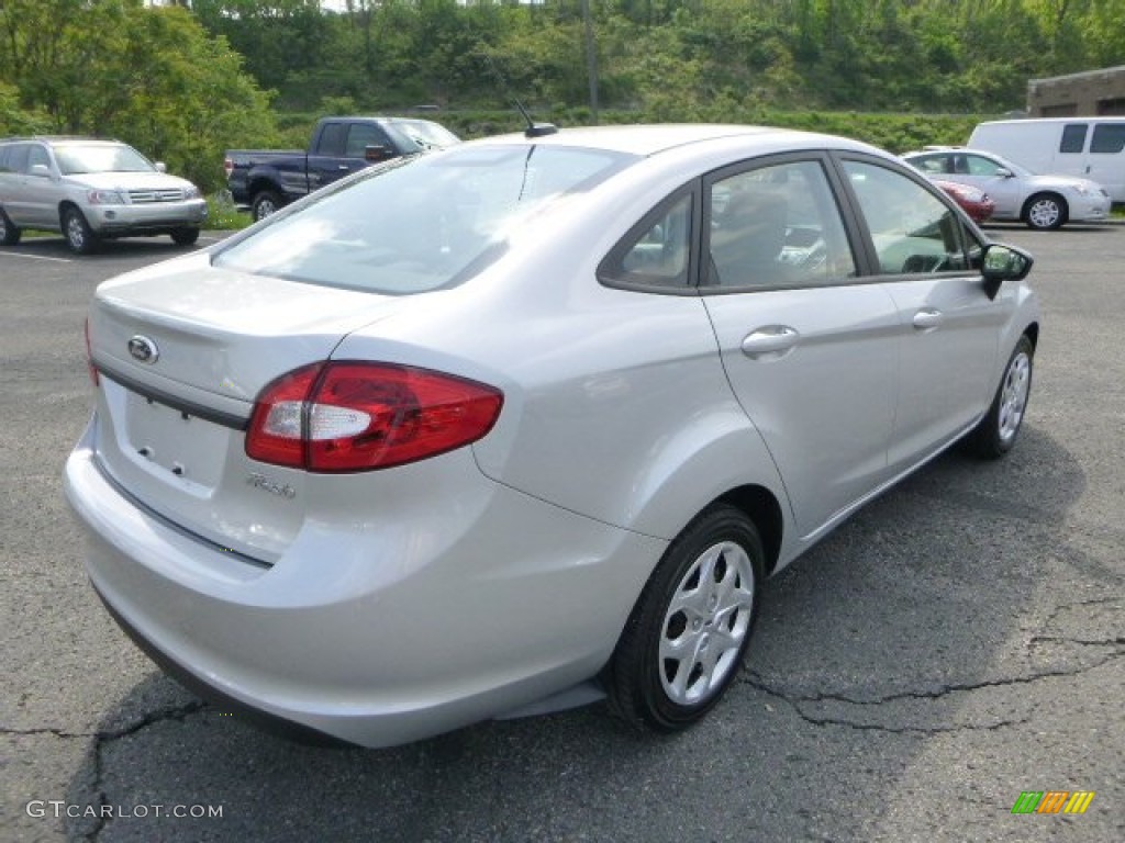 2013 Fiesta S Sedan - Ingot Silver / Charcoal Black/Light Stone photo #2