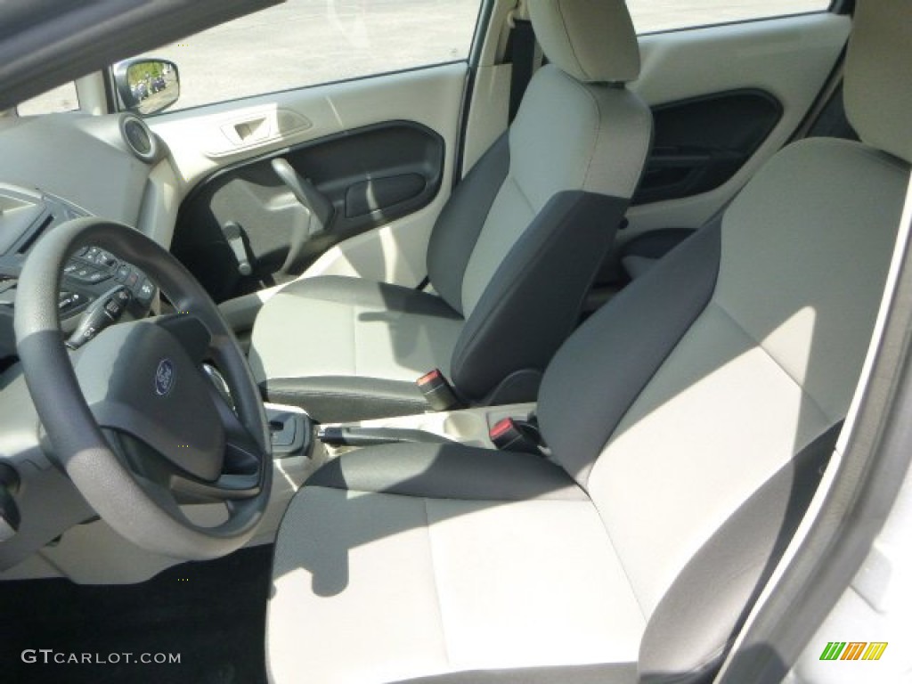 2013 Fiesta S Sedan - Ingot Silver / Charcoal Black/Light Stone photo #8