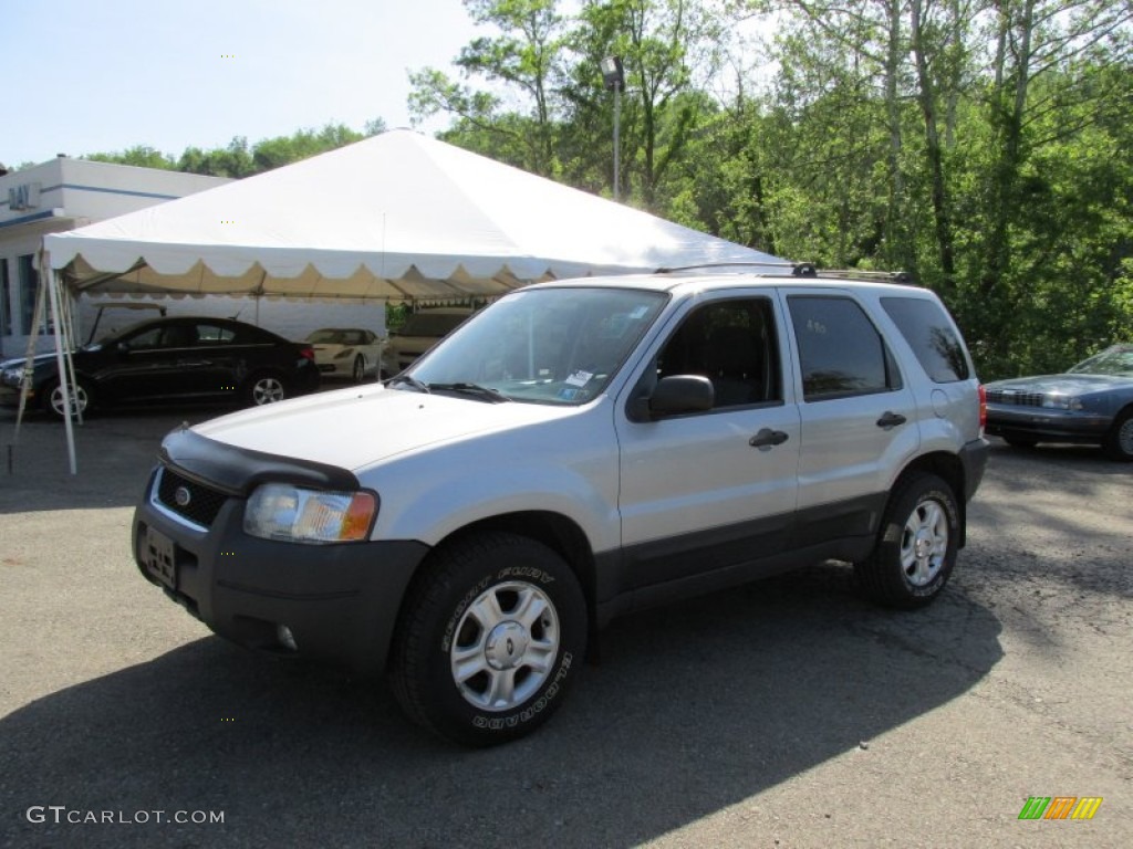 2004 Escape XLT V6 4WD - Satin Silver Metallic / Medium/Dark Flint photo #1