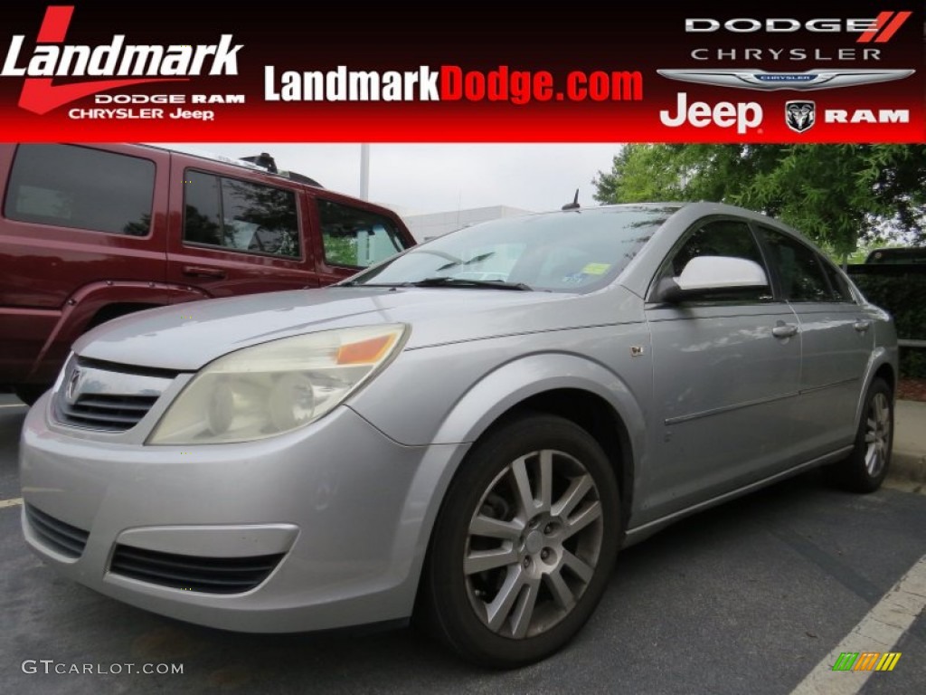 2007 Aura XE - Silver Pearl Metallic / Gray photo #1