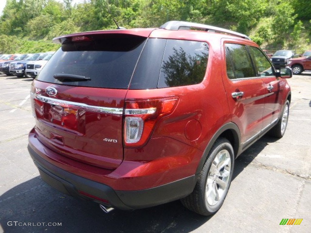 2014 Explorer Limited 4WD - Ruby Red / Charcoal Black photo #2