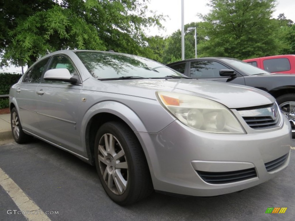 2007 Aura XE - Silver Pearl Metallic / Gray photo #4