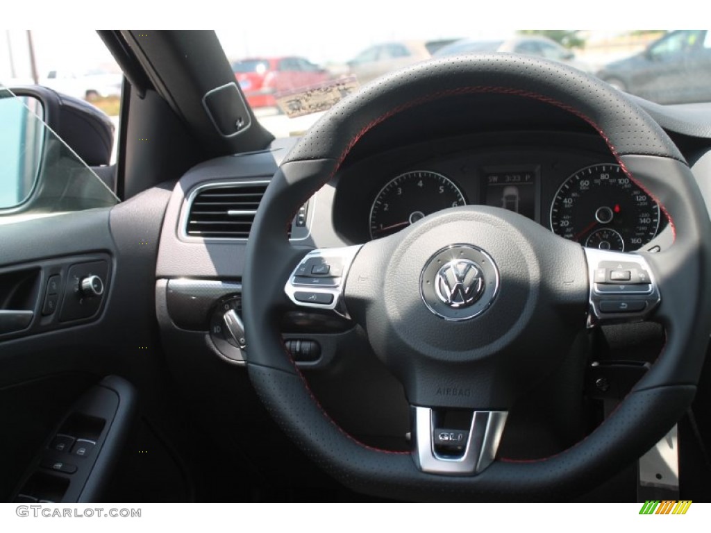 2014 Jetta GLI Autobahn - Deep Black Pearl Metallic / Titan Black photo #24