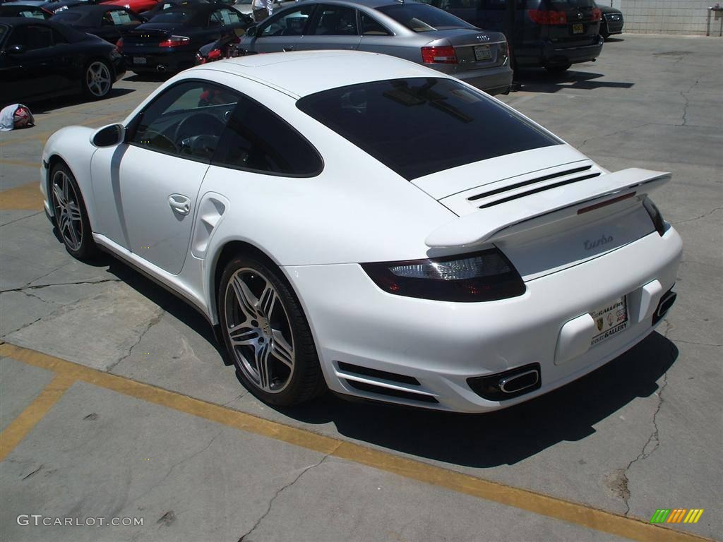 2007 911 Turbo Coupe - Carrara White / Sand Beige photo #5