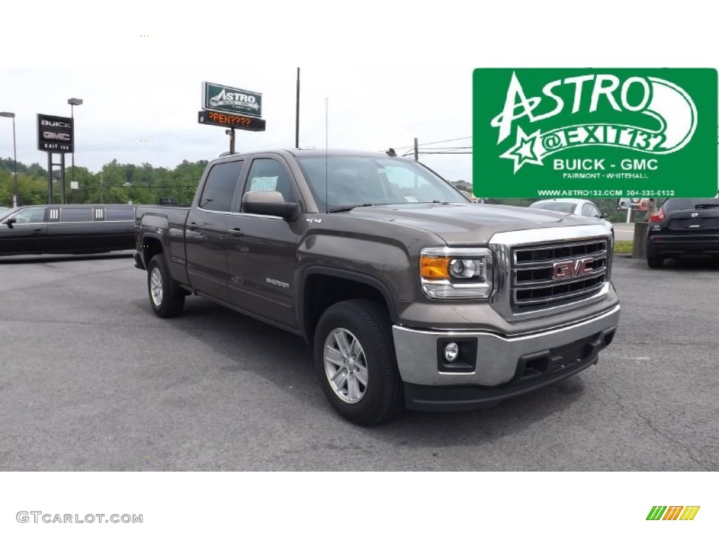 2014 Sierra 1500 SLE Crew Cab 4x4 - Bronze Alloy Metallic / Cocoa/Dune photo #1