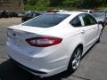 2014 White Platinum Ford Fusion SE EcoBoost  photo #2