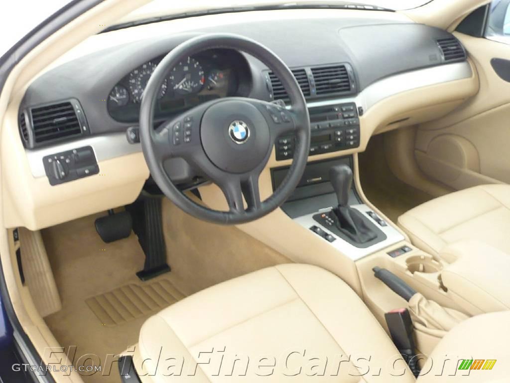 2004 3 Series 325i Coupe - Mystic Blue Metallic / Sand photo #12
