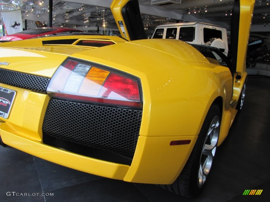 2006 Murcielago Roadster - Giallo Evros (Yellow) / Nero Perseus photo #4