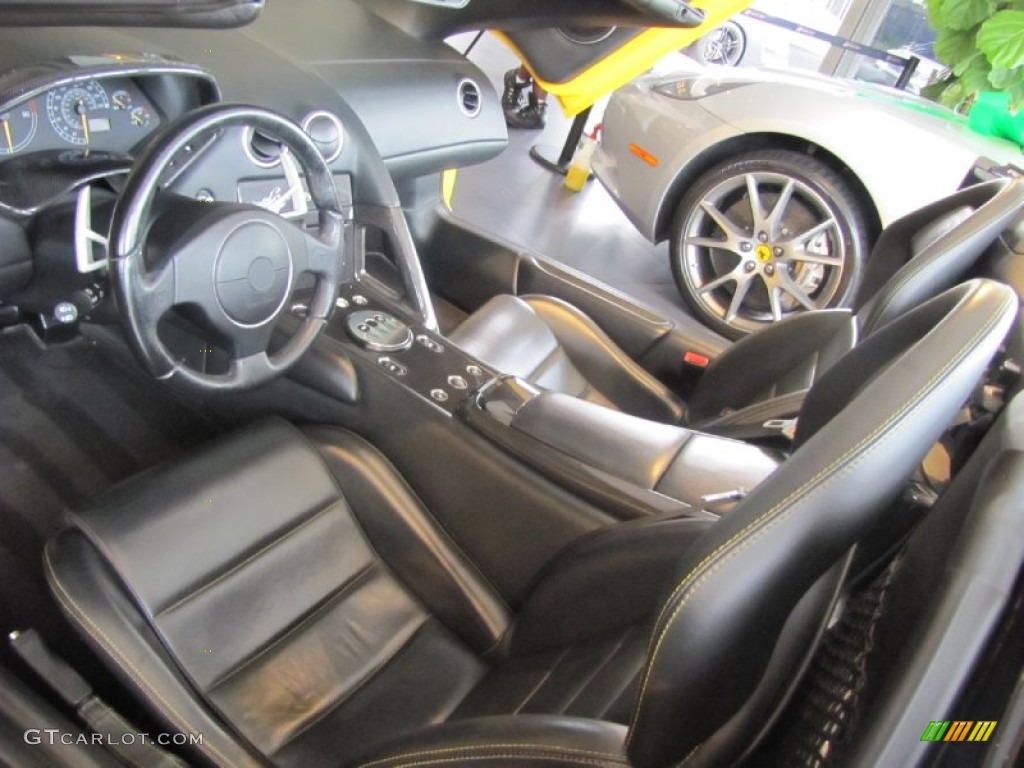 Nero Perseus Interior 2006 Lamborghini Murcielago Roadster Photo #94002160