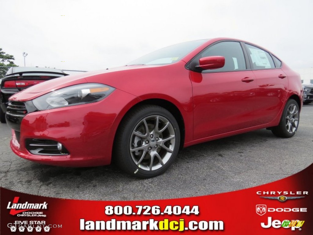 2014 Dart SXT - Redline 2 Coat Pearl / Black/Light Tungsten photo #1