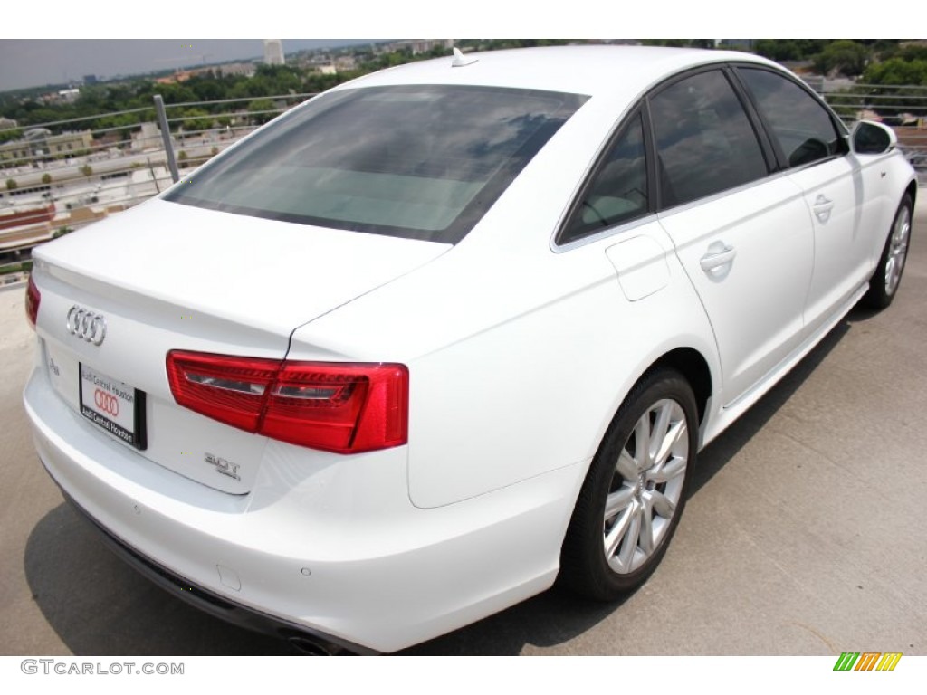 2012 A6 3.0T quattro Sedan - Ibis White / Velvet Beige photo #9