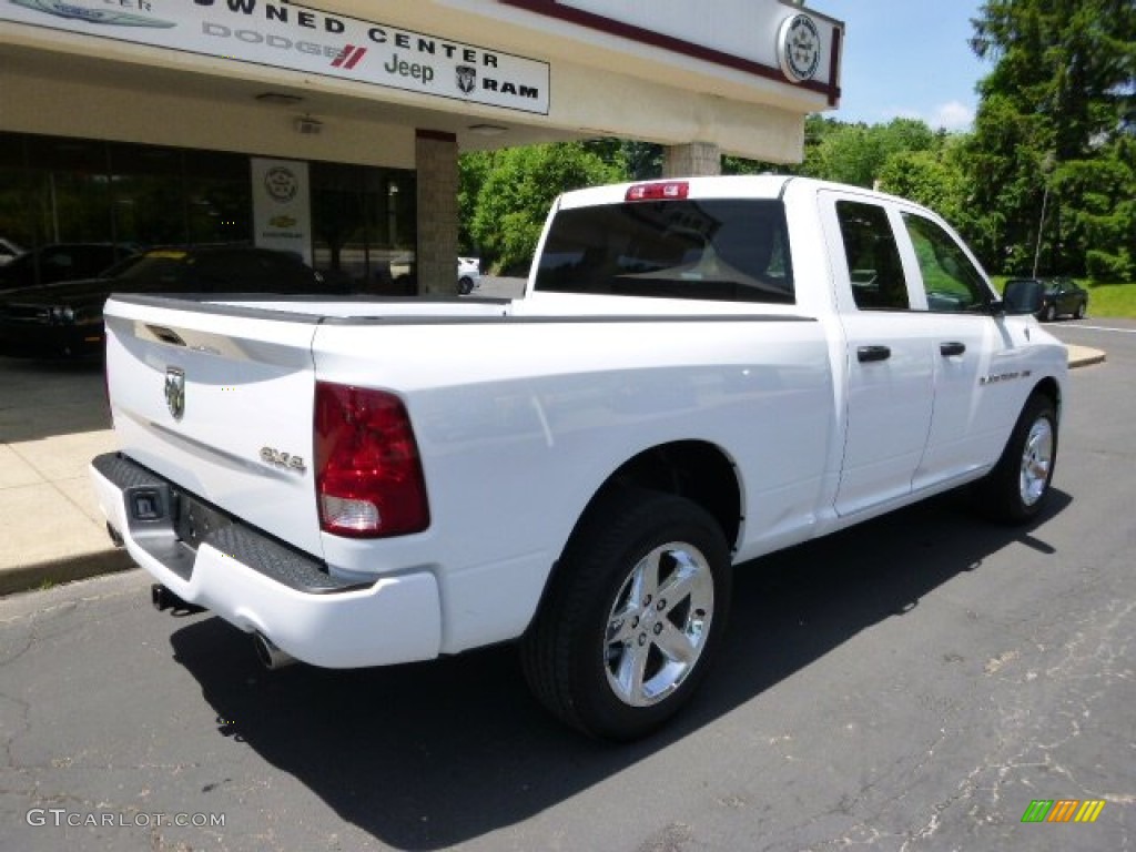 2012 Ram 1500 ST Quad Cab 4x4 - Bright White / Dark Slate Gray/Medium Graystone photo #8